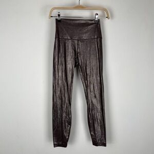 Lululemon Wunder Train Mid-Rise Tight Foil French Roast Brown Gold LW5EB4S 4